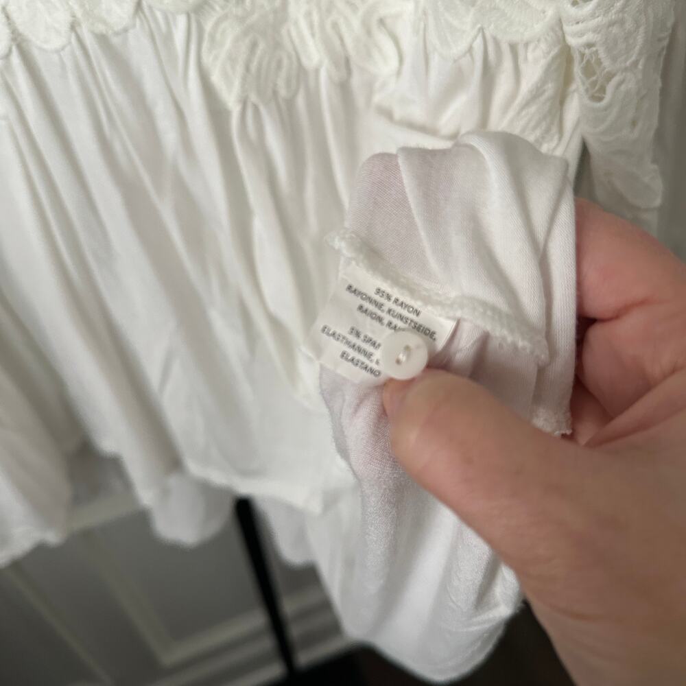 Anthropologie Deletta Desi Blouse White Small Womens - Picture 5 of 6